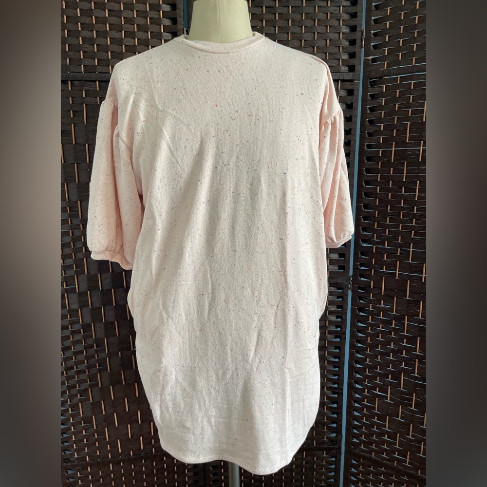 Holiday Sale!🔥 Free with purchase! Cherish Pink Short Mini Dress Sweatshirt, New